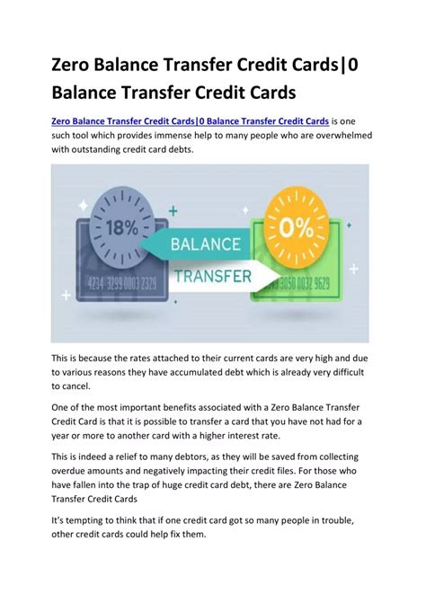 zero percent balance transfer